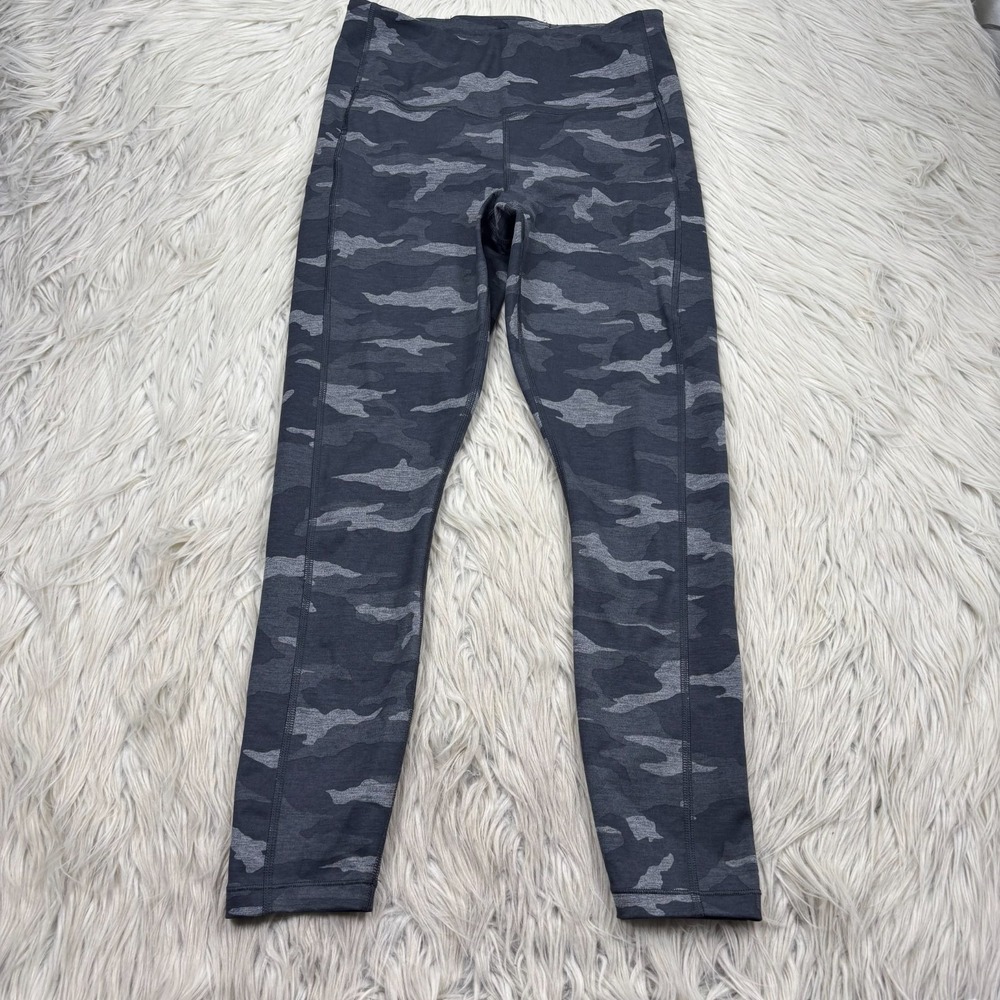Athleta Women's S Gray Camouflage Ultimate Stash Pocket 7/8 Tight Gym